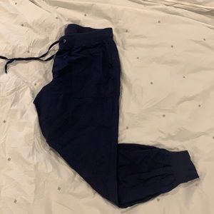 Medium, GAP, linen blend joggers- Navy Blue